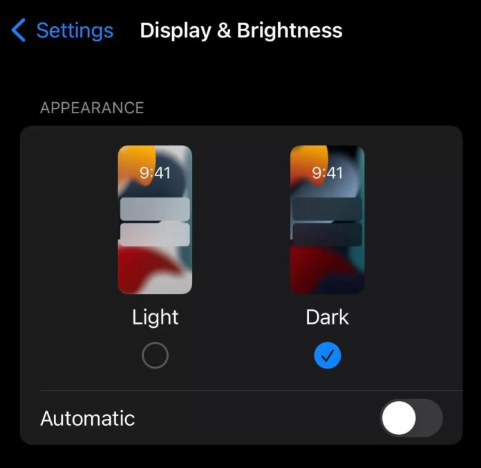Dark Mode